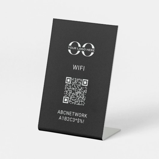 Wifi QR-Code Sockelschild (Vorderseite)