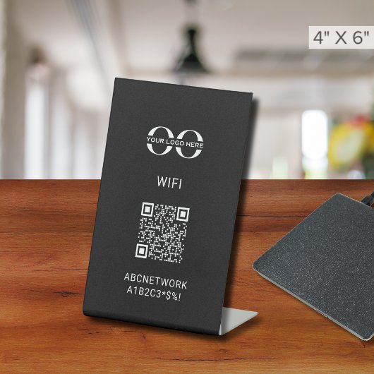 Wifi QR-Code Sockelschild