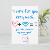 WIFI QUOTE EINLADUNG (Stehend Vorderseite)