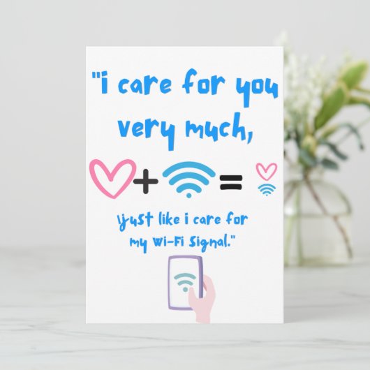 WIFI QUOTE EINLADUNG (Stehend Vorderseite)