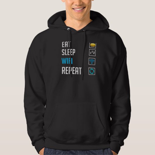 WiFi Router Internet Password Quotes Computer Worl Hoodie (Vorderseite)