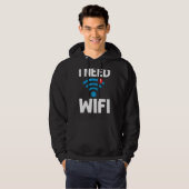 WiFi Router Internet Password Quotes Computer Worl Hoodie (Vorne ganz)