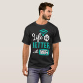 WiFi Router Internet Password Quotes Computer Worl T-Shirt (Vorne ganz)