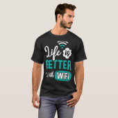 WiFi Router Internet Password Quotes Computer Worl T-Shirt (Vorne ganz)