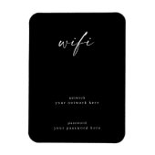 Wifi-Signatur für das Gästezimmer 4x6 Framable Magnet (Vertikal)