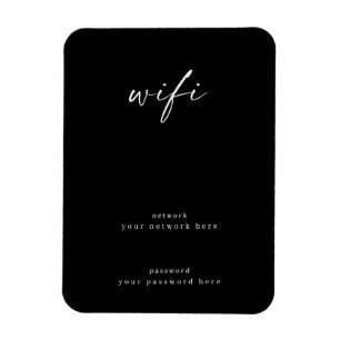 Wifi-Signatur für das Gästezimmer 4x6 Framable Magnet