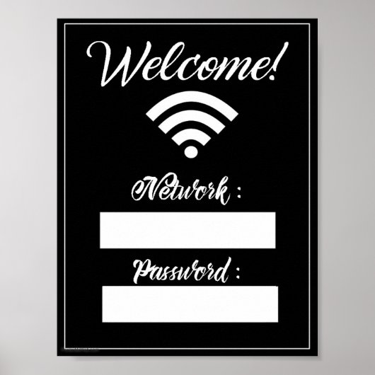 WiFi-Signierung Poster (Vorne)