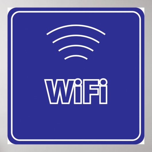WiFi-Signierung Poster (Vorne)