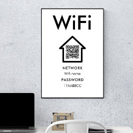 WiFi-Verbindung | Scan to Connect Guest Room Poster