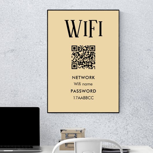 WiFi-Verbindung | WiFi-Kennwort scannen Poster