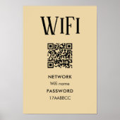 WiFi-Verbindung | WiFi-Kennwort scannen Poster (Vorne)