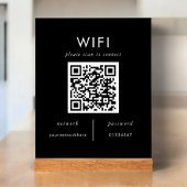 WiFi | Wifi Plaque mit QR-Code Acrylschild