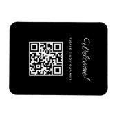 WIFI-Willkommensschild mit QR-Code Magnet (Horizontal)