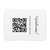 WIFI-Willkommensschild mit QR-Code Magnet (Horizontal)