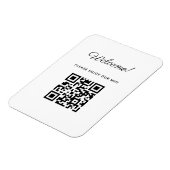 WIFI-Willkommensschild mit QR-Code Magnet (Linke Seite)