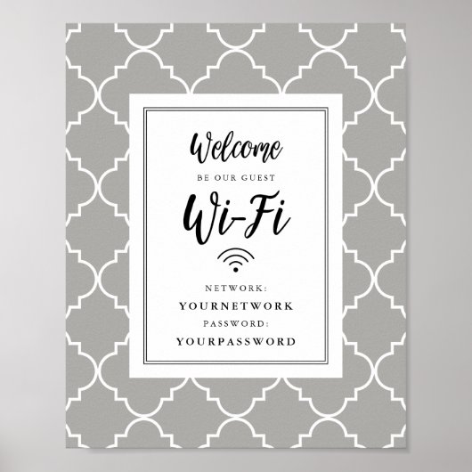 Wifi-Zeichen für QuatreFolie Poster (Vorne)