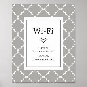 Wifi-Zeichen für QuatreFolie Poster