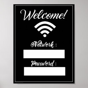 WiFi-Zeichen Poster