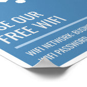 WiFi-Zugang für Unternehmen Poster (Ecke)