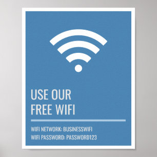 WiFi-Zugang für Unternehmen Poster