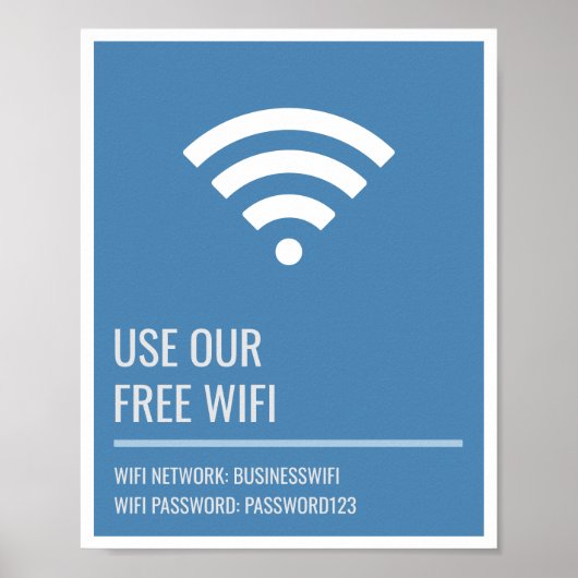 WiFi-Zugang für Unternehmen Poster (Vorne)