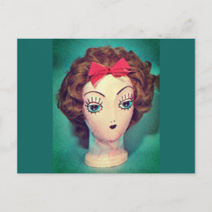 Wig Head Postcard Postkarte