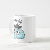 Wig-loo Funny Iglu Pun Kaffeetasse (Vorderseite Links)