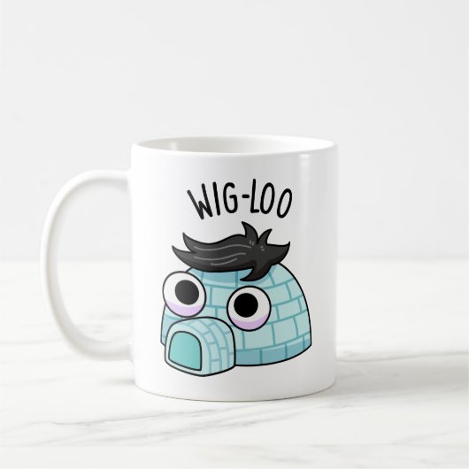 Wig-loo Funny Iglu Pun Kaffeetasse (Links)
