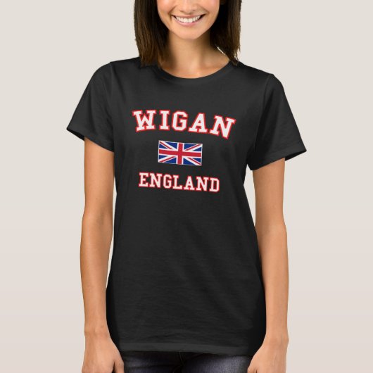 WIGAN British Flag Badge T-Shirt (Vorderseite)