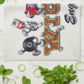 Wigan Cartooncharaktere Geschirrtuch (Gefaltet)