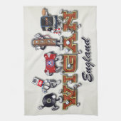 Wigan Cartooncharaktere Geschirrtuch (Vertikal)