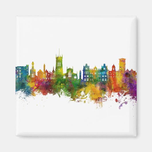 Wigan England Skyline Magnet (Vorne)