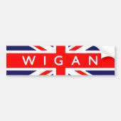 Wigan UK Flag Autoaufkleber (Vorne)