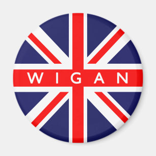 Wigan UK Flag Magnet