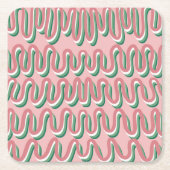 Wiggle Coaster Rechteckiger Pappuntersetzer (Vorderseite)