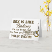 Wiggle deinen Wurm Karte (Gelbe Blume)