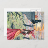 Wiggles and the Witch Postcard Postkarte (Vorne/Hinten)