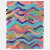 Wiggles und Wellen Fleecedecke (Vorderseite)