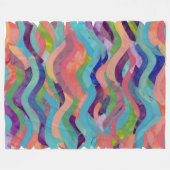 Wiggles und Wellen Fleecedecke (Vorderseite (Horizontal))