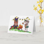 Wigglesworths am luau karte (Gelbe Blume)