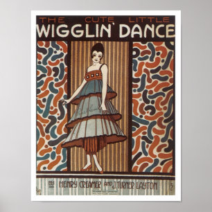 Wigglin' Dance Vintag Songbook Cover Poster