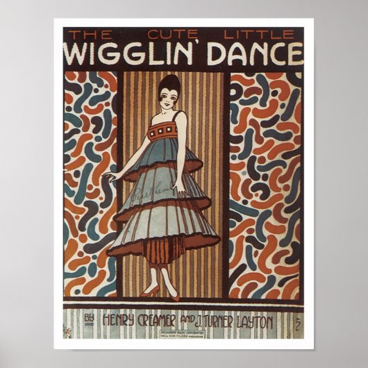 Wigglin' Dance Vintag Songbook Cover Poster (Vorne)
