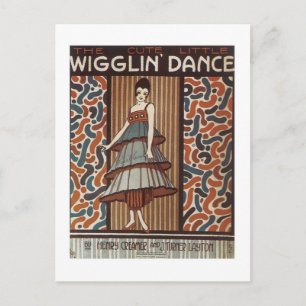 Wigglin' Dance Vintag Songbook Cover Postkarte