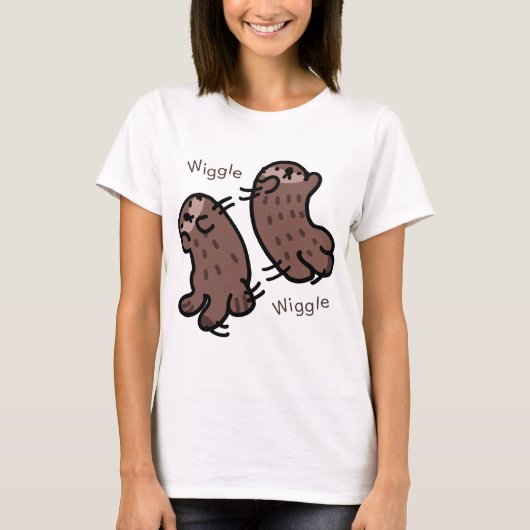 Wiggling Sea Otter Baby T-Shirt (Vorderseite)
