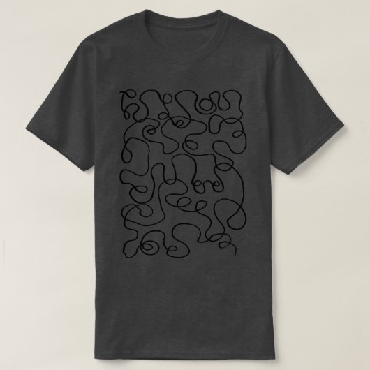 Wiggly Line Design 1 T-Shirt (Design vorne)