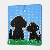 WiggyDogs Keramikornament (Links)