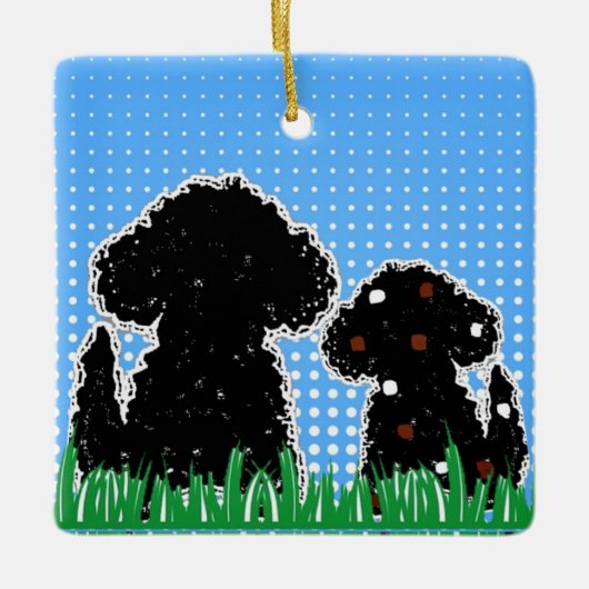 WiggyDogs Keramikornament (Vorderseite)