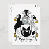 Wightman Familienwappen Postkarte (Vorne/Hinten)