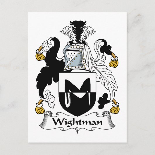 Wightman Familienwappen Postkarte (Vorderseite)