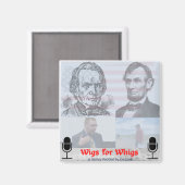 Wigs für Whigs-Logo-Magnet Magnet (Vorderseite/Rückseite)